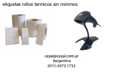 etiquetas rollos termicos sin minimos