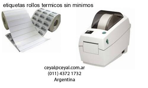 etiquetas rollos termicos sin minimos