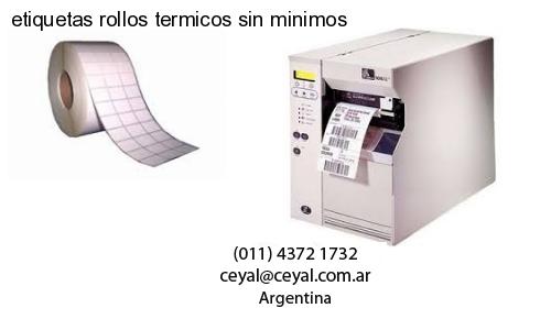 etiquetas rollos termicos sin minimos