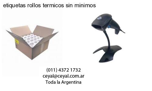 etiquetas rollos termicos sin minimos