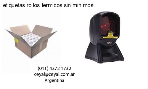 etiquetas rollos termicos sin minimos