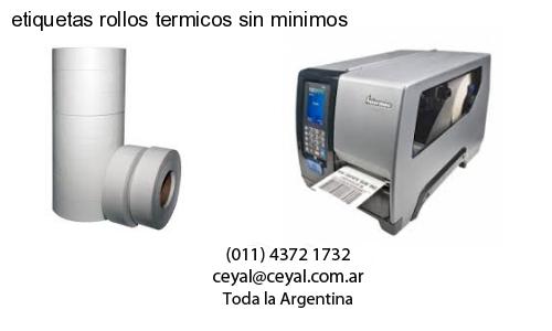 etiquetas rollos termicos sin minimos