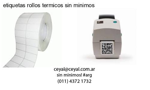 etiquetas rollos termicos sin minimos