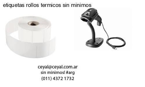 etiquetas rollos termicos sin minimos