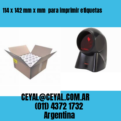 114 x 142 mm x mm  para imprimir etiquetas