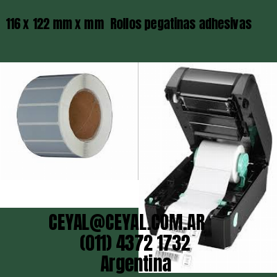 116 x 122 mm x mm  Rollos pegatinas adhesivas