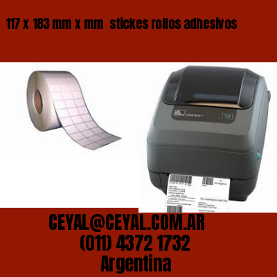 117 x 183 mm x mm  stickes rollos adhesivos