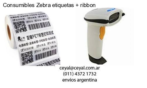 Consumibles Zebra etiquetas   ribbon