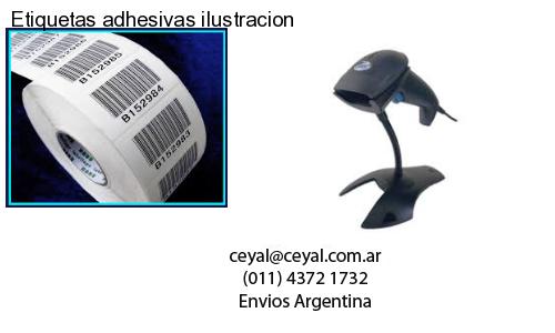 Etiquetas adhesivas ilustracion