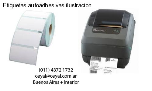 Etiquetas autoadhesivas ilustracion