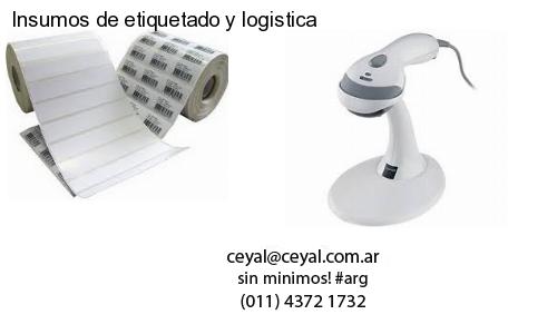 Insumos de etiquetado y logistica