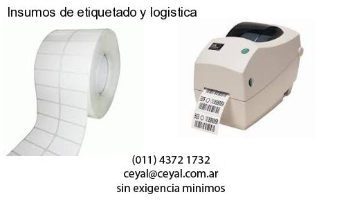 Insumos de etiquetado y logistica