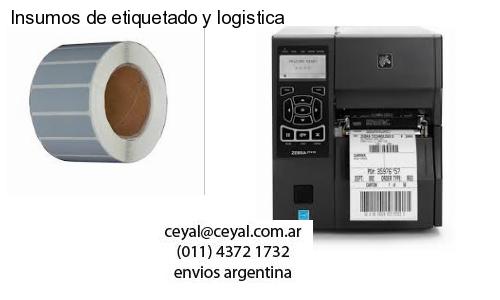 Insumos de etiquetado y logistica