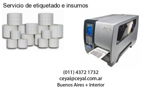 Servicio de etiquetado e insumos