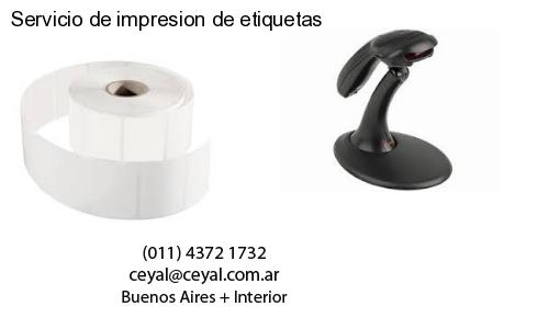 Servicio de impresion de etiquetas