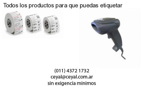 Todos los productos para que puedas etiquetar