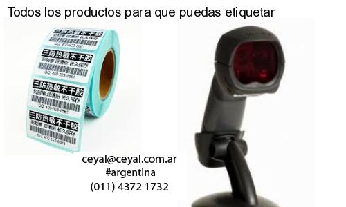 Todos los productos para que puedas etiquetar