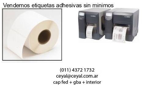 Vendemos etiquetas adhesivas sin minimos