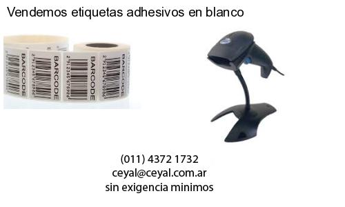 Vendemos etiquetas adhesivos en blanco