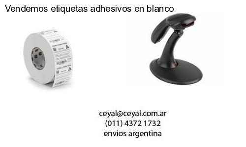 Vendemos etiquetas adhesivos en blanco