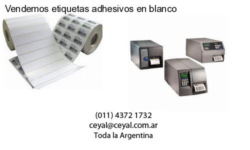 Vendemos etiquetas adhesivos en blanco