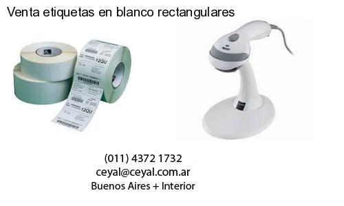 Venta etiquetas en blanco rectangulares