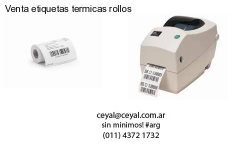 Venta etiquetas termicas rollos