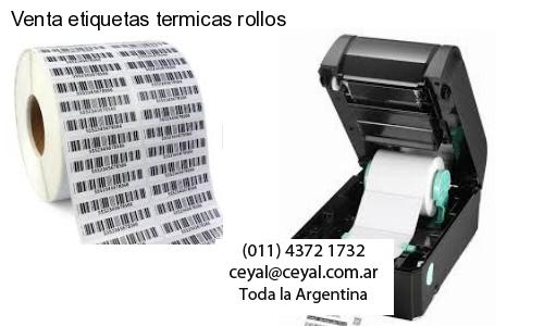 Venta etiquetas termicas rollos