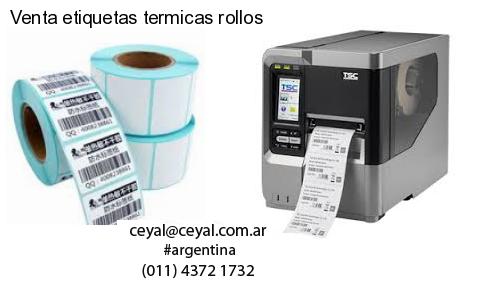 Venta etiquetas termicas rollos