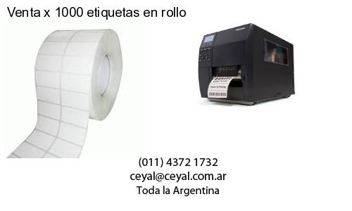 Venta x 1000 etiquetas en rollo