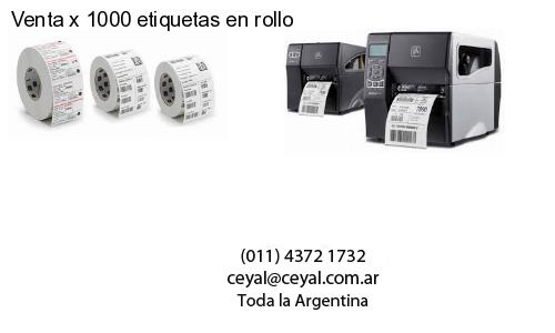 Venta x 1000 etiquetas en rollo