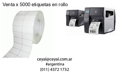 Venta x 5000 etiquetas en rollo