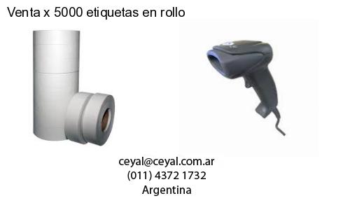 Venta x 5000 etiquetas en rollo