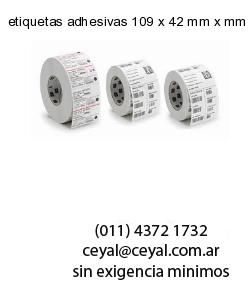 etiquetas adhesivas 109 x 42 mm x mm