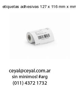 etiquetas adhesivas 127 x 116 mm x mm