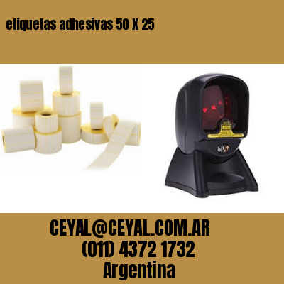 etiquetas adhesivas 50 X 25