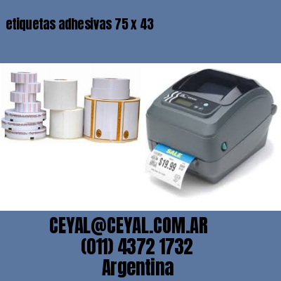 etiquetas adhesivas 75 x 43