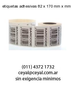 etiquetas adhesivas 82 x 170 mm x mm