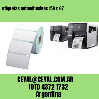 etiquetas autoadhesivas 159 x 67