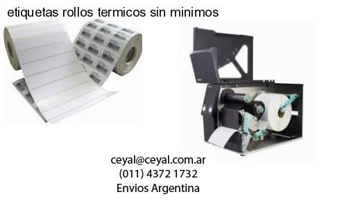etiquetas rollos termicos sin minimos