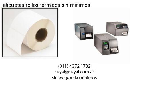 etiquetas rollos termicos sin minimos