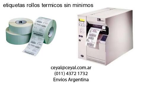 etiquetas rollos termicos sin minimos