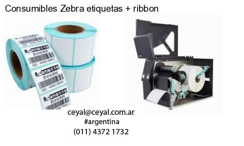 Consumibles Zebra etiquetas   ribbon