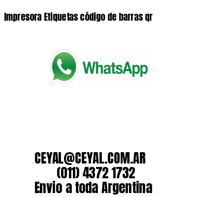 Impresora Etiquetas código de barras qr