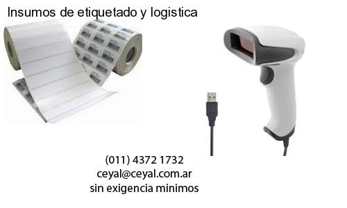 Insumos de etiquetado y logistica