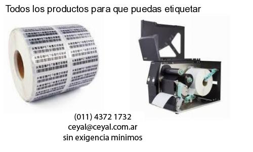 Todos los productos para que puedas etiquetar