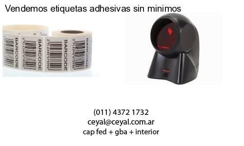 Vendemos etiquetas adhesivas sin minimos