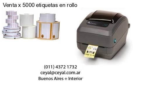 Venta x 5000 etiquetas en rollo