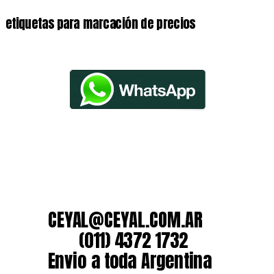 etiquetas para marcación de precios