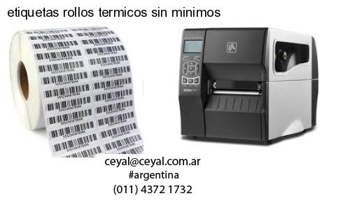 etiquetas rollos termicos sin minimos